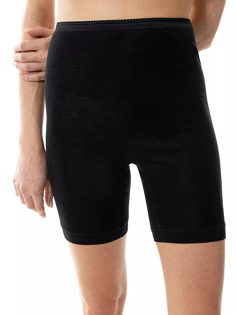 MEY | Culotte avec jambe "Exquisite" (Laine/Soie) Noir | Noir