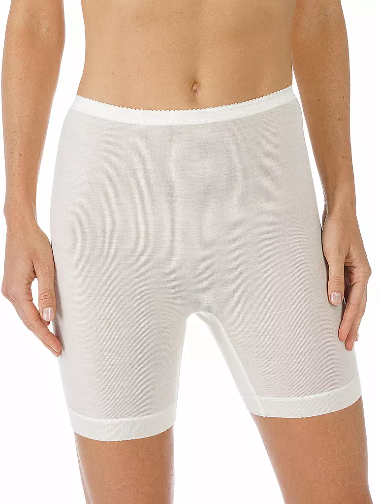 MEY | Culotte avec jambe "Exquisite" (Laine/Soie) | Crème