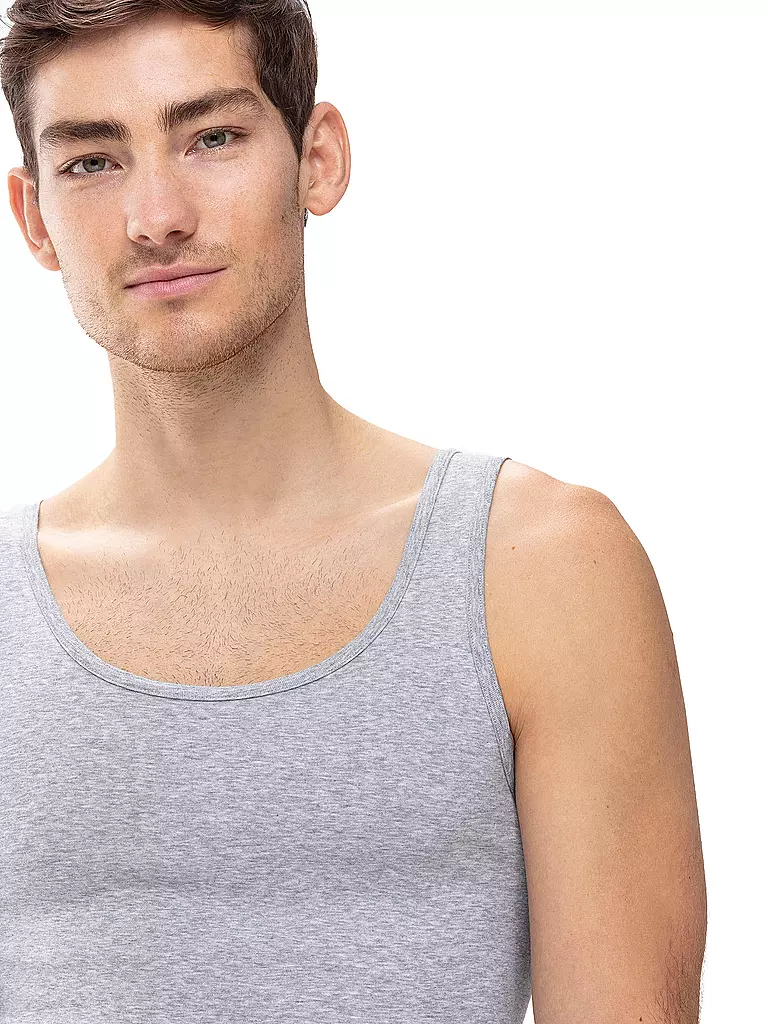 MEY | Débardeur Athletic CASUAL COTTON gris clair chiné | 