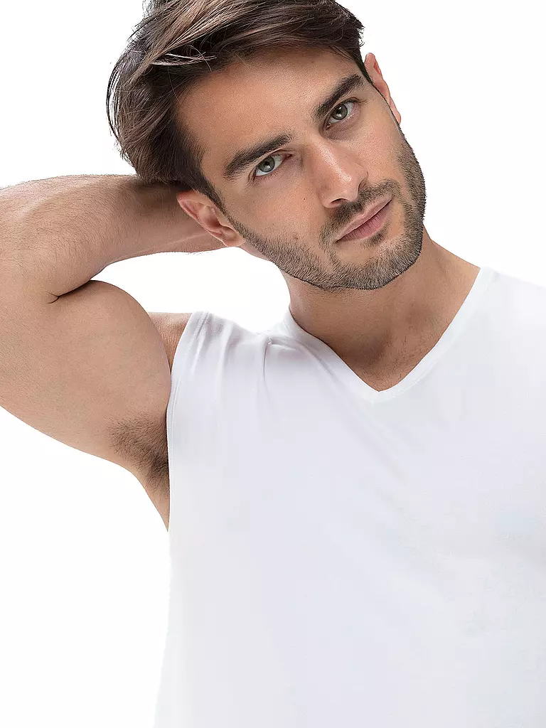 MEY | Débardeur musclé DRY COTTON blanc | 