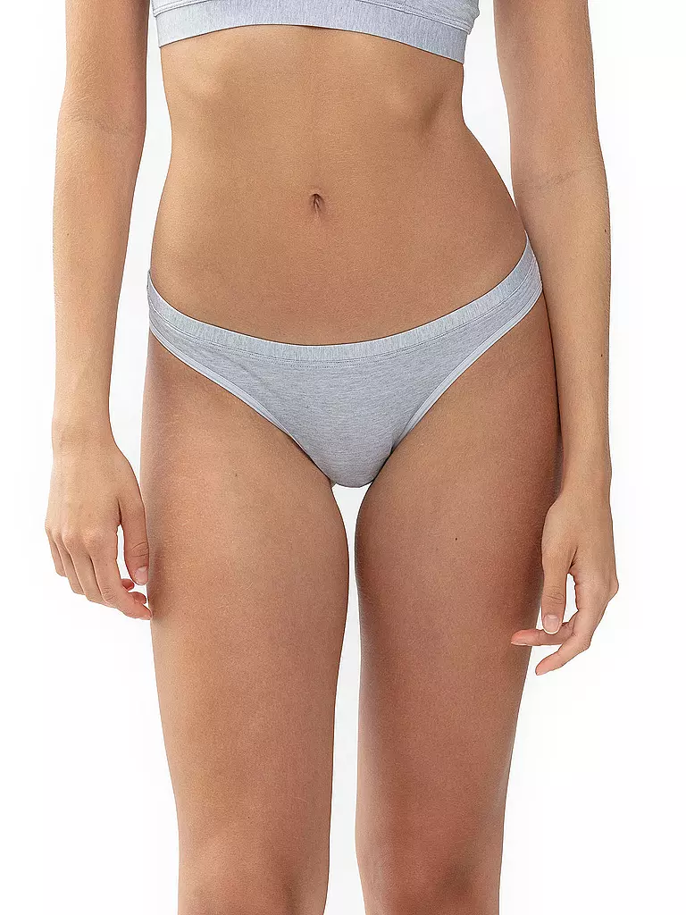MEY | Mini-slip "Mey-Mood" (Gris clair chiné) | grau