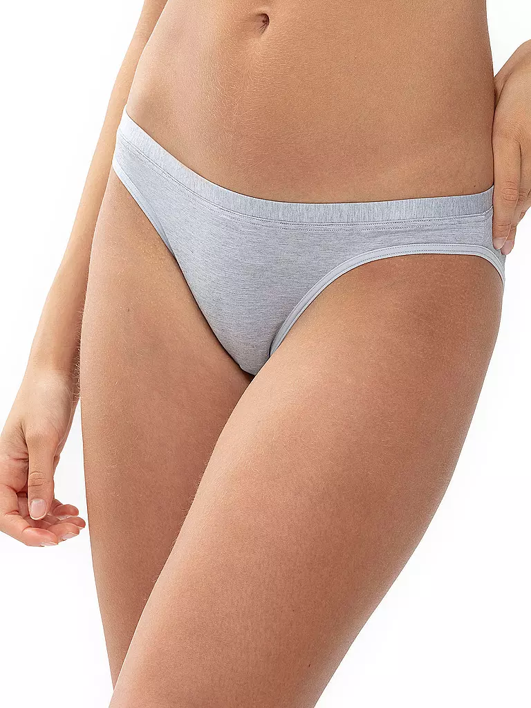MEY | Mini-slip "Mey-Mood" (Gris clair chiné) | grau