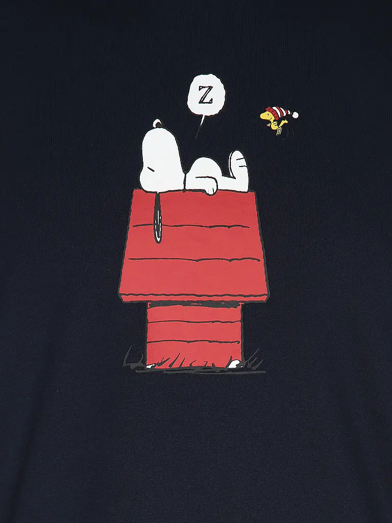 MEY | Nom du produit: Pyjamashirt mey x Peanuts | Bleu
