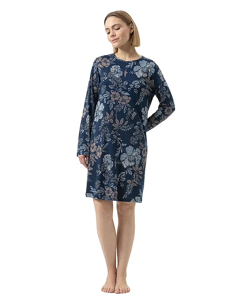 MEY | Nuisette - Chemise de nuit NOSTALGIA | dunkelblau