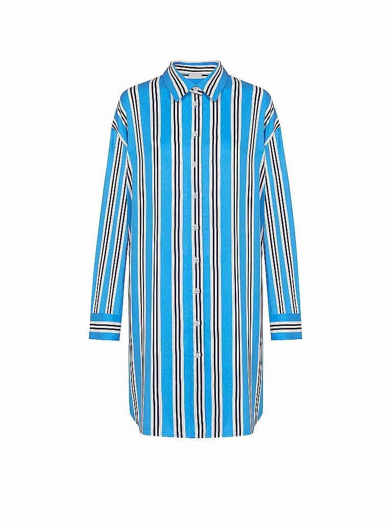 MEY | Nuisette - Sleepshirt CALMING STRIPES | Bleu clair