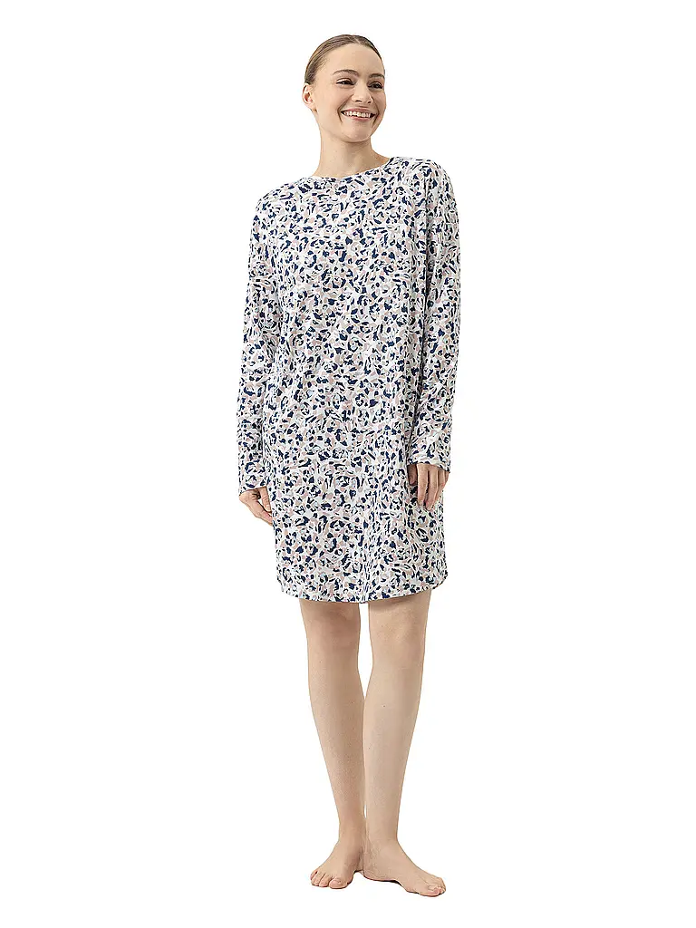 MEY | Nuisette - Sleepshirt SOFT LEO | dunkelblau