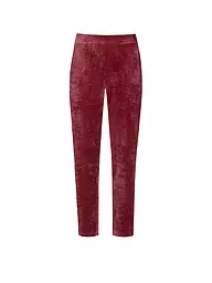 MEY | Pantalon de détente VELVET DREAM | Rouge foncé