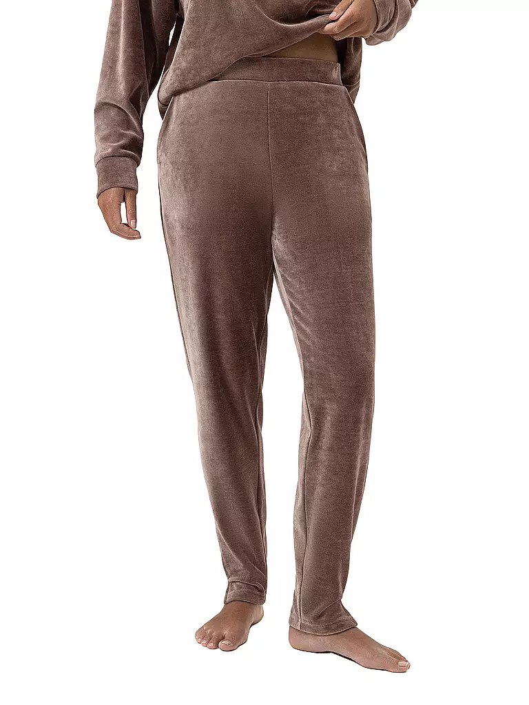 MEY | Pantalon de détente VELVET DREAM | hellbraun