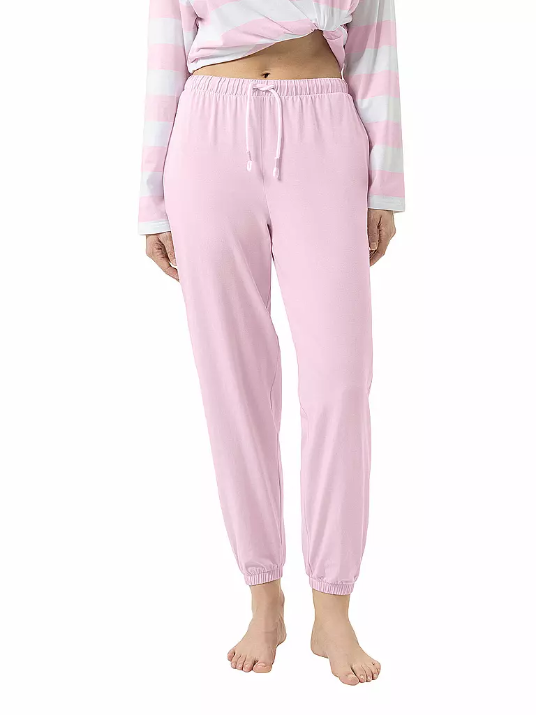 MEY | Pantalon de pyjama 7/8 SOLID LOVE | rosa