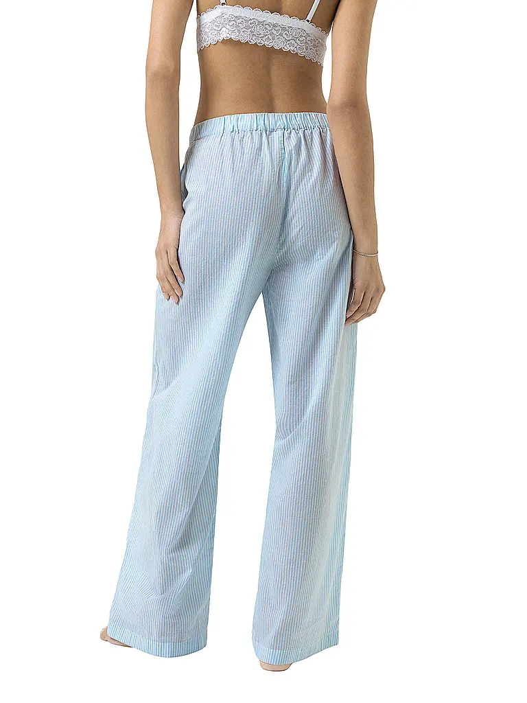 MEY | Pantalon de pyjama COTTON STRIPES bleu poudré | 