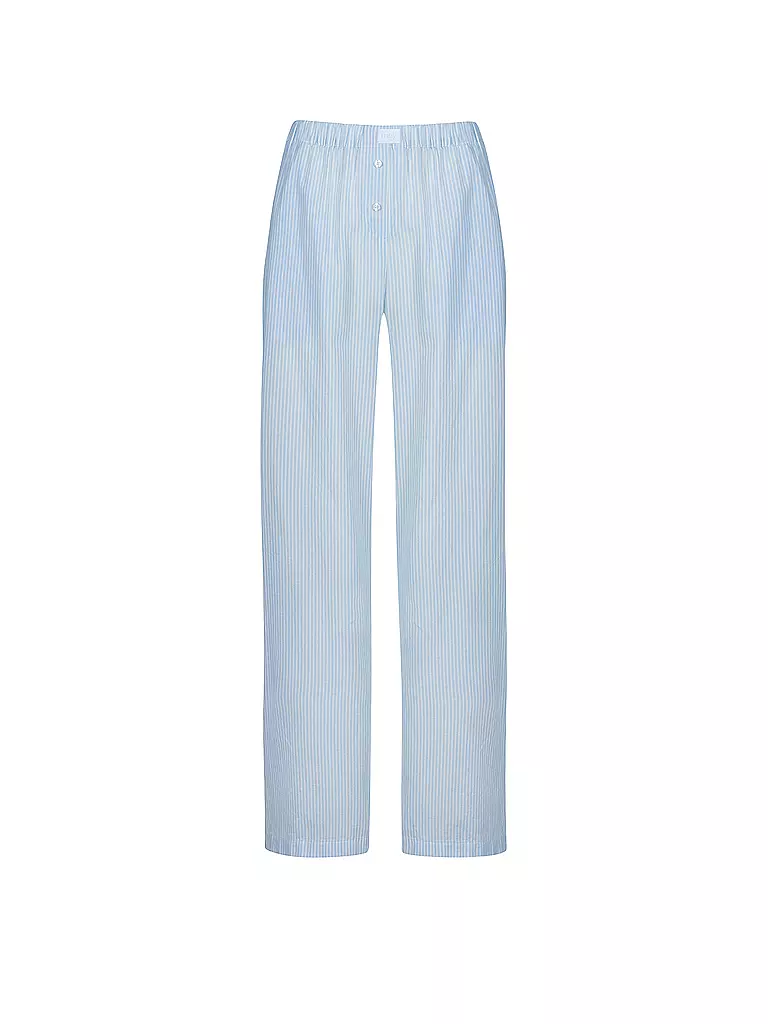 MEY | Pantalon de pyjama COTTON STRIPES | Bleu clair