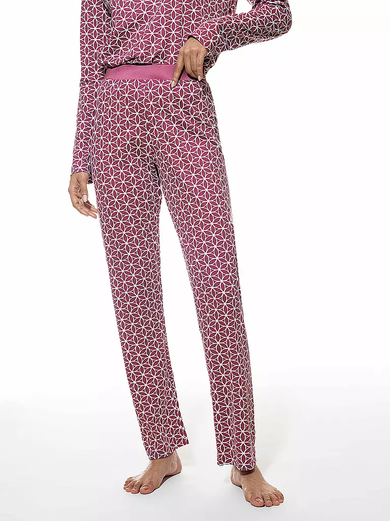 MEY | Pantalon de pyjama MOSAIC | dunkelrot