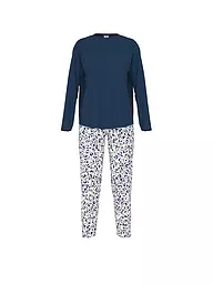 MEY | Pyjama 7/8 SOFT LEO | Bleu foncé
