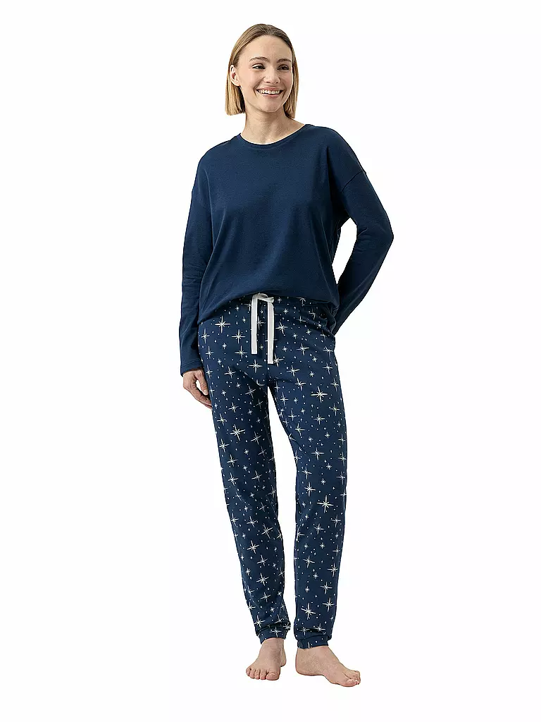 MEY | Pyjama POLAR SKY | dunkelblau