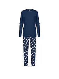 MEY | Pyjama SCRIBBLED DOTS | Bleu foncé