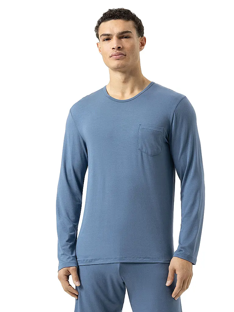 MEY | Pyjama T-shirt à manches longues JEFFERSON bleu galactique | blau