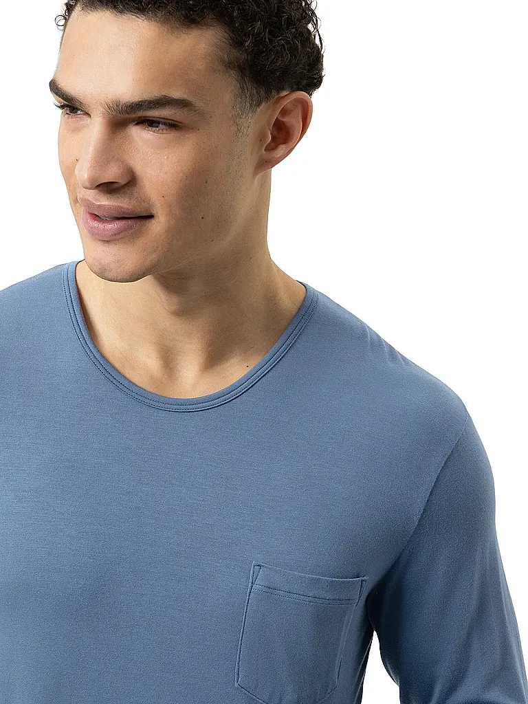 MEY | Pyjama T-shirt à manches longues JEFFERSON bleu galactique | blau