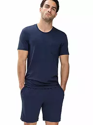 MEY | Pyjama T-Shirt JEFFERSON fossil grey | Bleu foncé