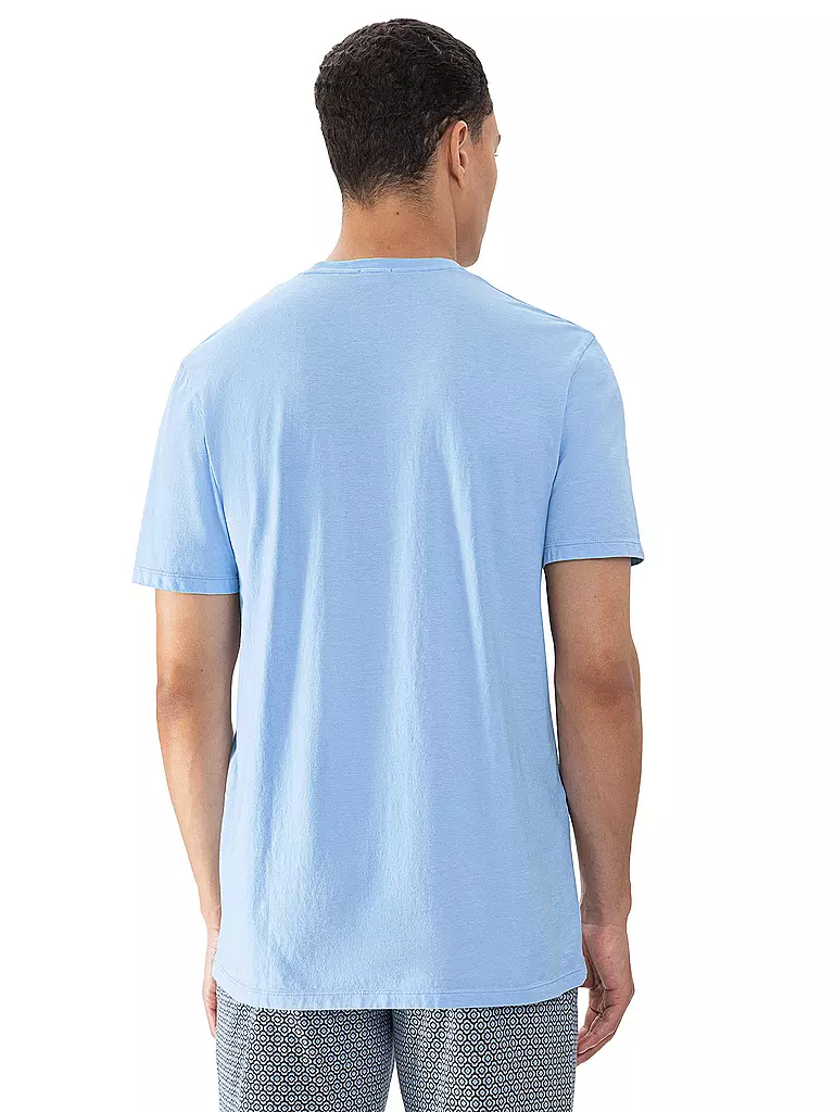 MEY | Pyjama T-Shirt SELECTION far blue | hellblau