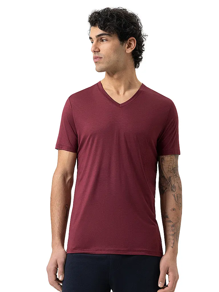 MEY | Pyjama T-Shirt SELECTION rouge impérial | Rouge foncé
