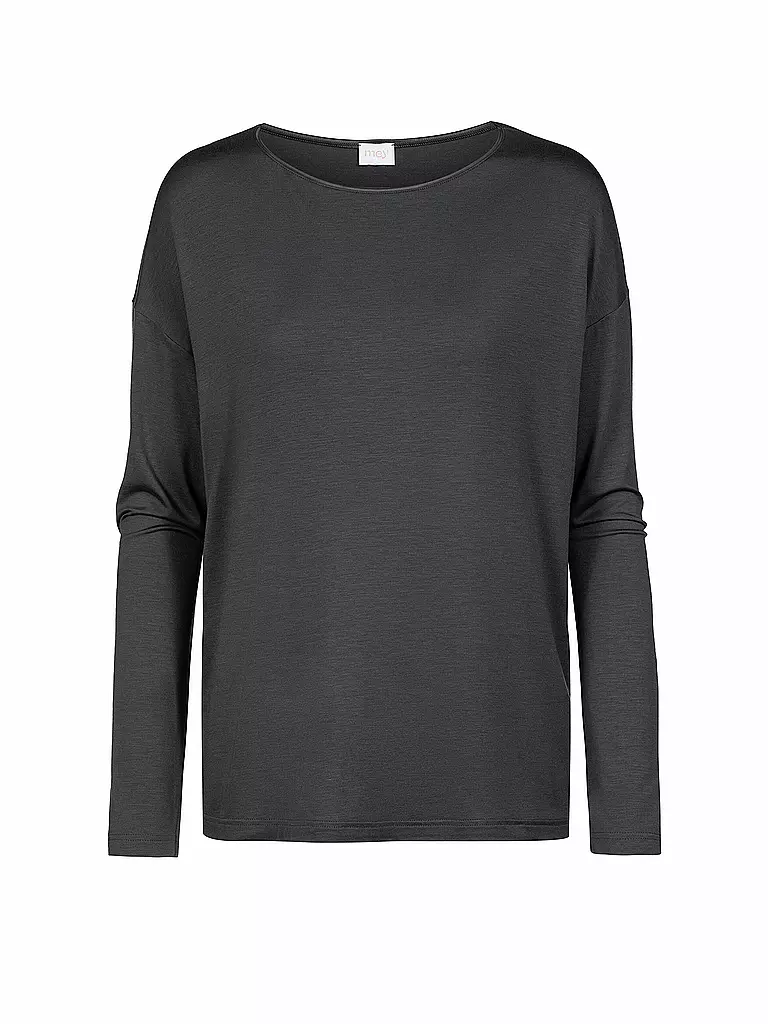 MEY | Pyjamashirt PURE CHIC gris tonnerre | grau