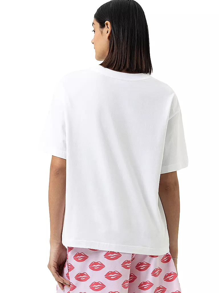 MEY | Pyjamashirt SOLID LOVE blanc | 
