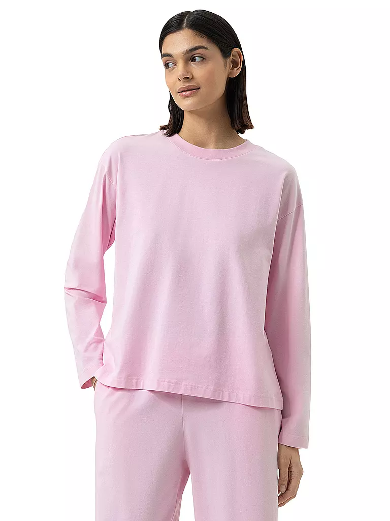 MEY | Pyjamashirt SOLID LOVE rose tendre | rosa