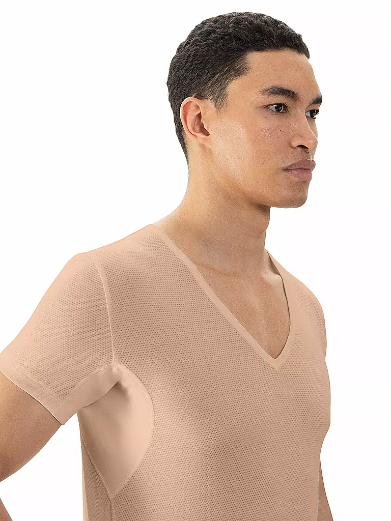 MEY | Shirt DRY COTTON BREEZE | camel