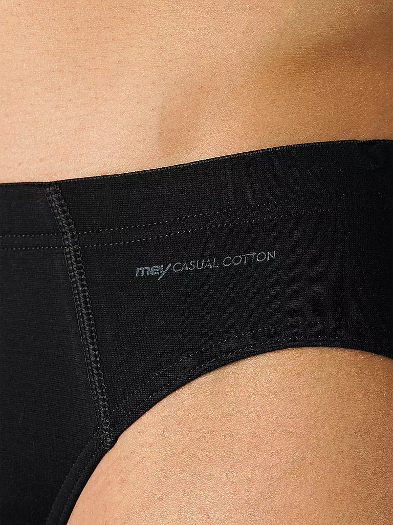 MEY | Slip CASUAL COTTON noir | 
