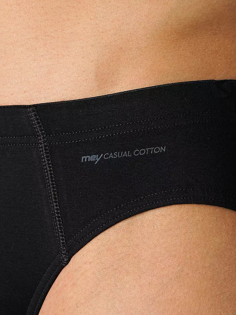 MEY | Slip CASUAL COTTON noir | 