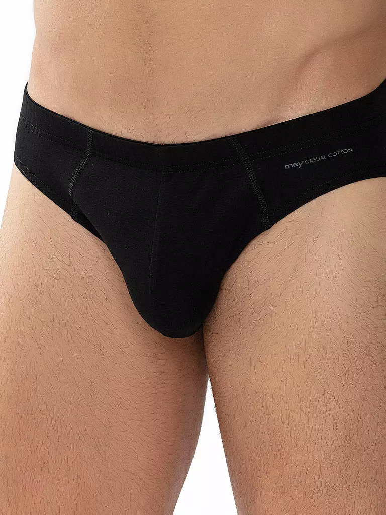 MEY | Slip CASUAL COTTON noir | 