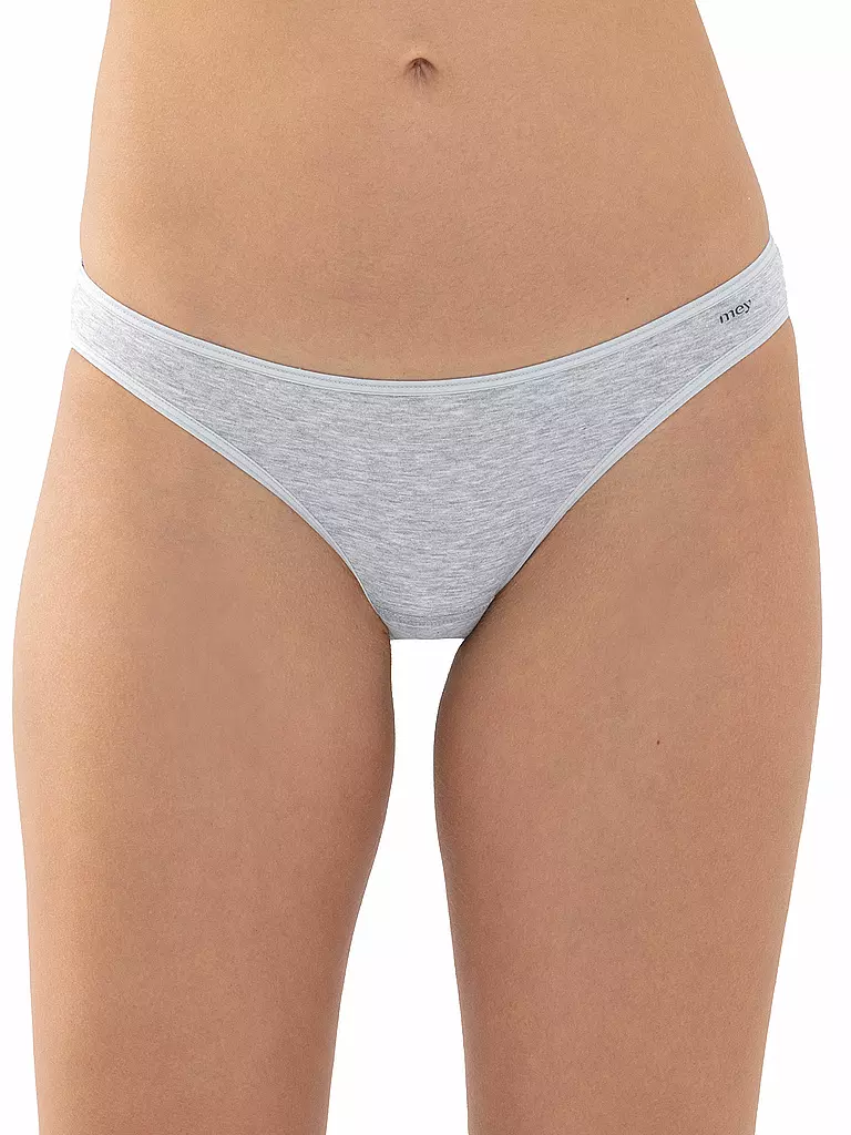 MEY | Slip COTTON PURE gris clair chiné | grau