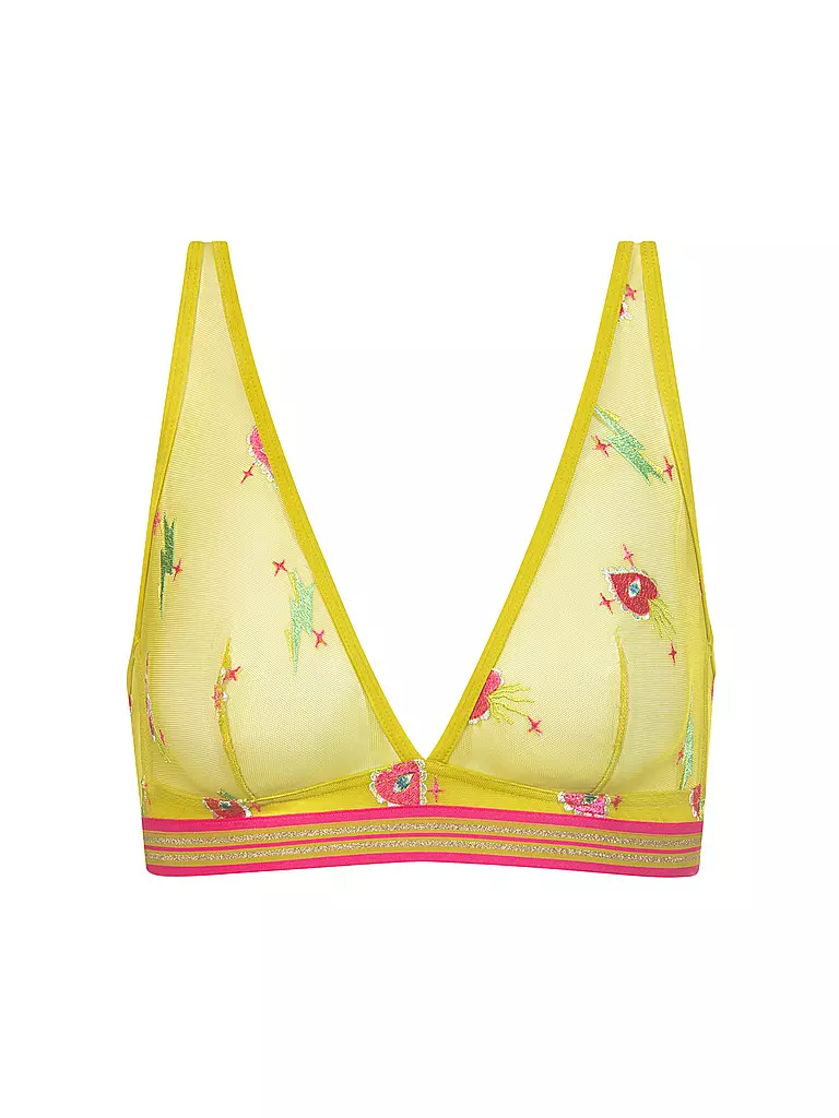 MEY | Soutien-gorge triangle POETRY FLASH tropical island | Jaune