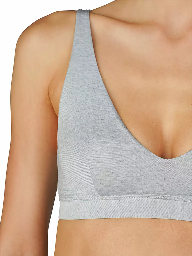 MEY | Soutien-gorge triangle sans armatures MOOD gris clair chiné | Gris