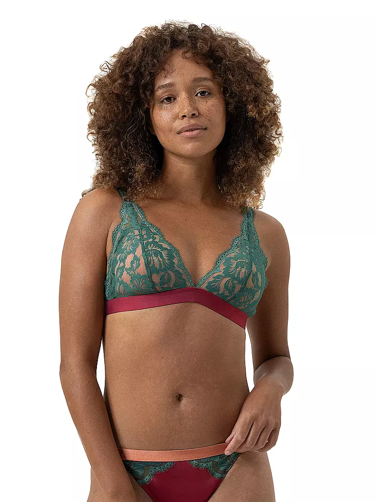 MEY | Soutien-gorge triangle sans armatures POETRY VOUGE beau deluxe | dunkelrot