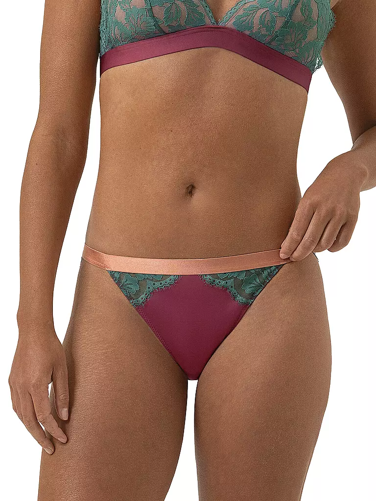 MEY | String POETRY VOGUE beau bordeaux | Rouge foncé