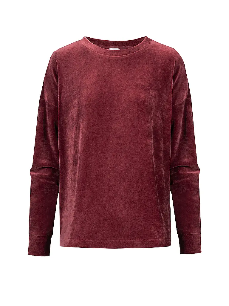 MEY | Sweat de détente VELVET DREAM | dunkelrot