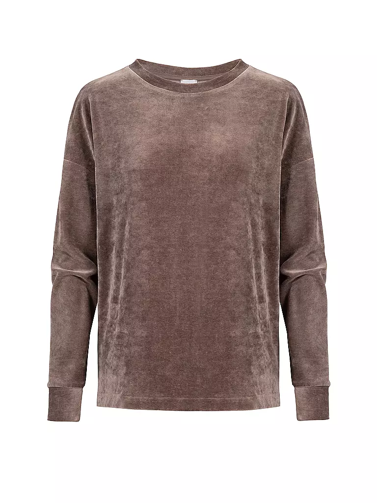 MEY | Sweat-shirt de détente VELVET DREAM | hellbraun