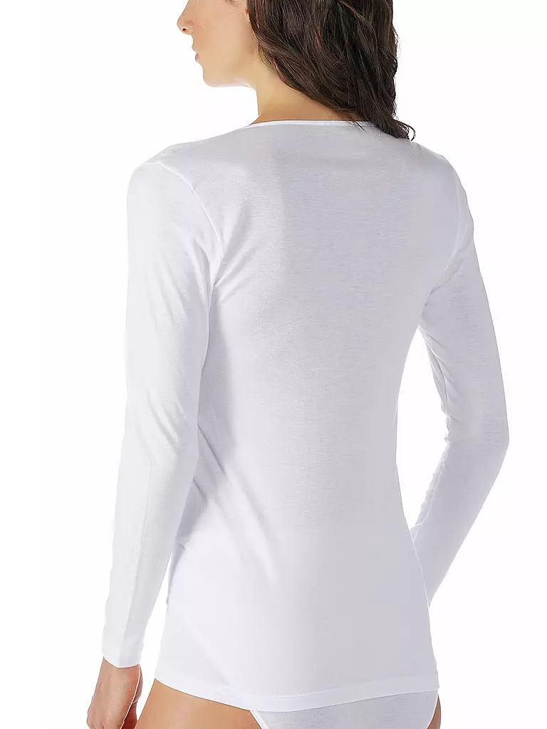 MEY | T-shirt à manches longues NOBLESSE blanc | 