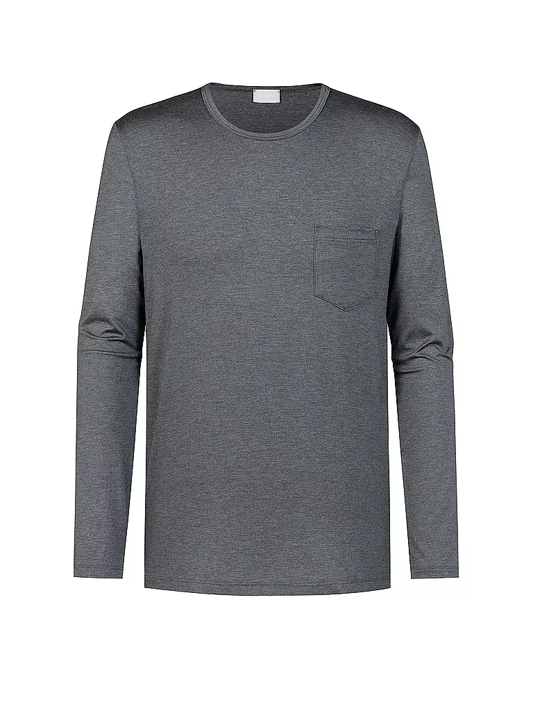 MEY | T-shirt de pyjama à manches longues JEFFERSON quartz chiné | grau