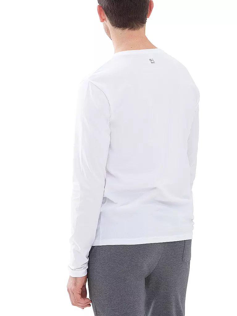 MEY | T-shirt de pyjama à manches longues RELAX blanc | 