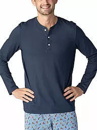 MEY | T-shirt de pyjama à manches longues | Bleu