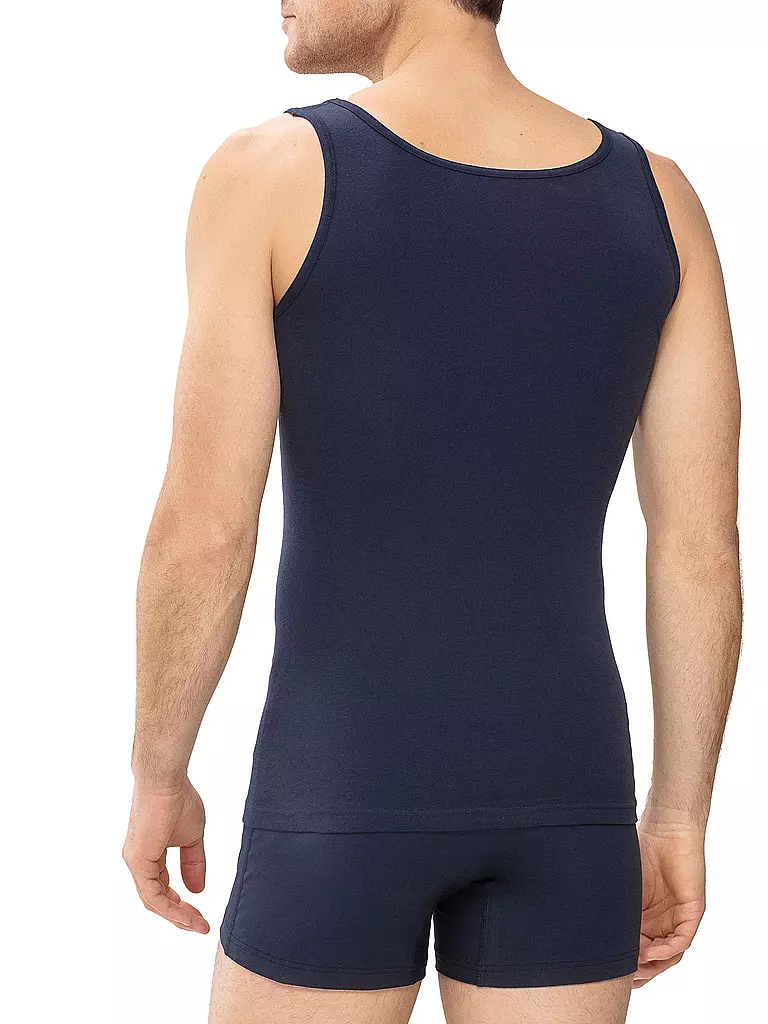 MEY | T-shirt de sport décontracté en coton bleu yacht | 