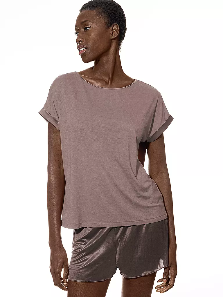 MEY | T-Shirt PURE CHIC café au lait | hellbraun