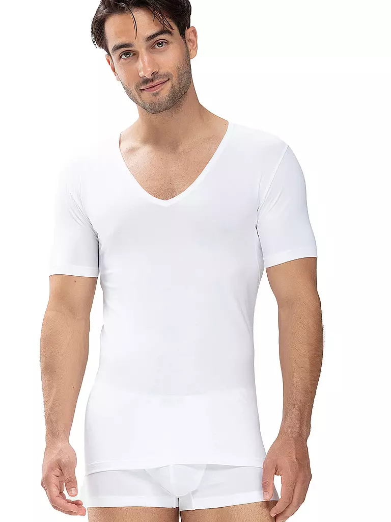 MEY | T-Shirt Slim Fit DRY COTTON blanc | weiss