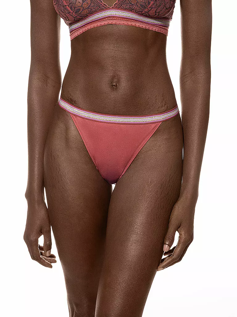 MEY | Tanga POETRY GLAM rouge marsala | orange