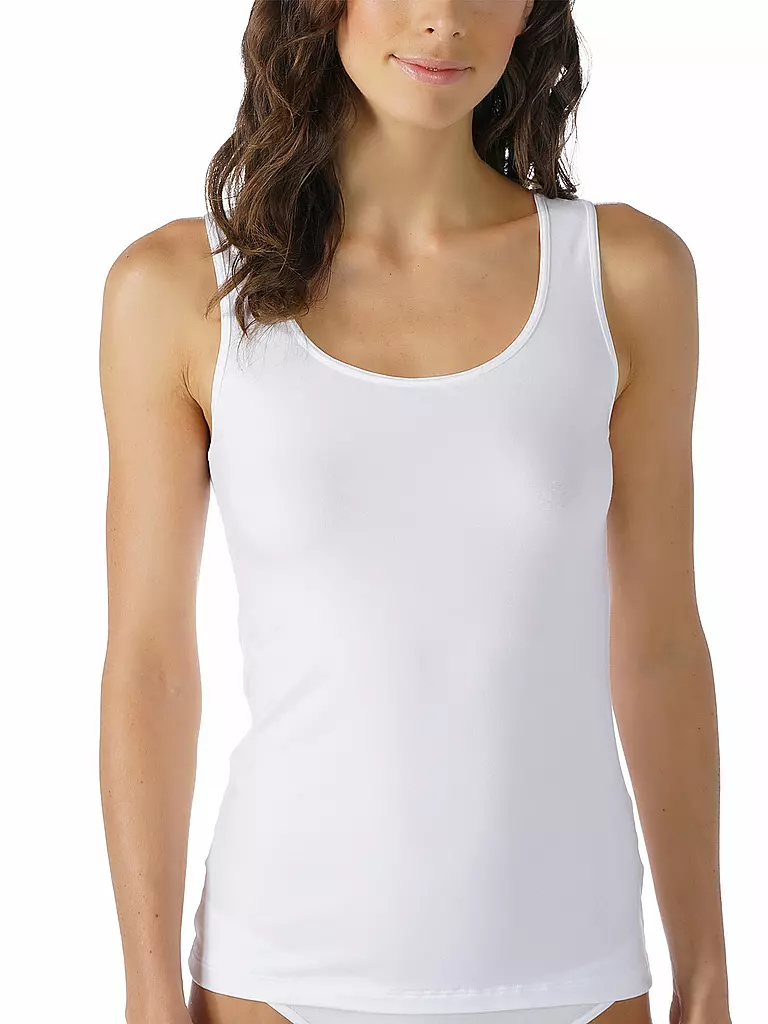 MEY | Top - Débardeur COTTON PURE blanc | weiss
