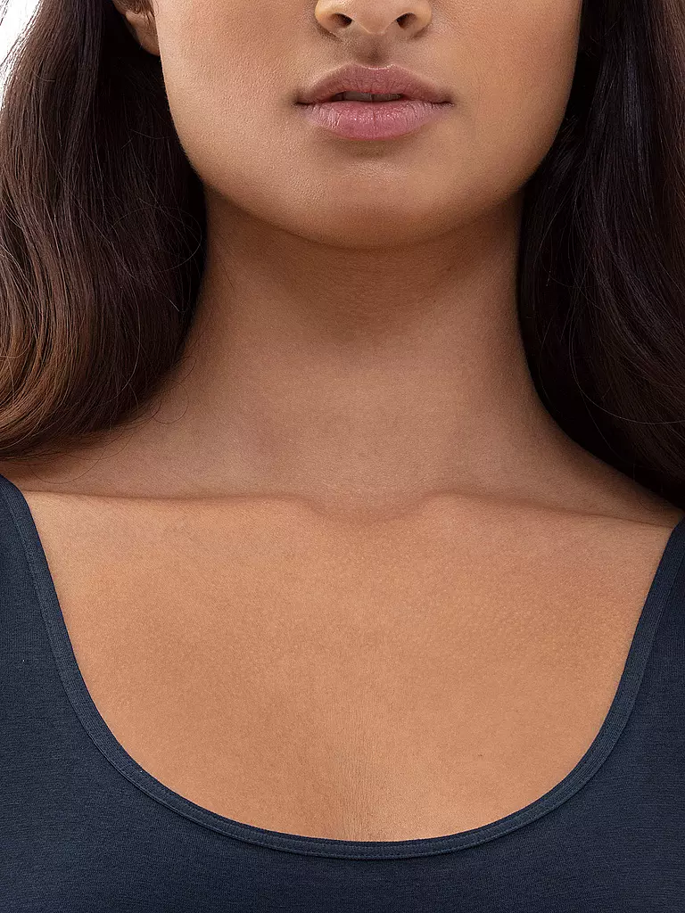 MEY | Top - Débardeur COTTON PURE bleu nuit | blau