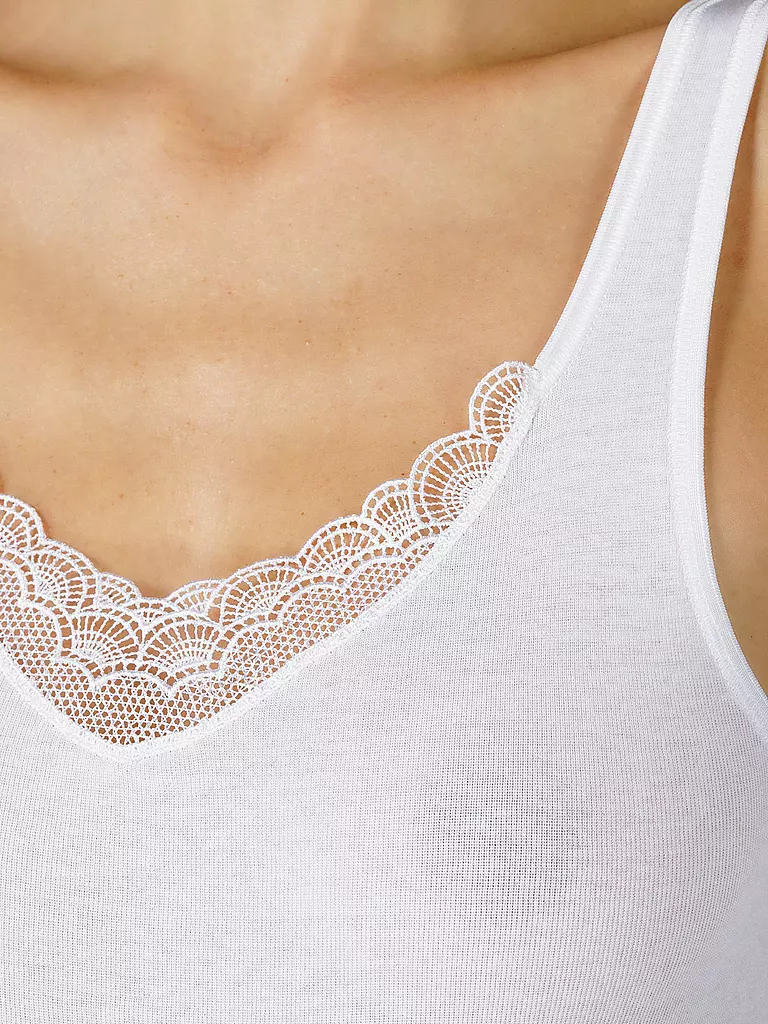 MEY | Top avec dentelle (Blanc) | 