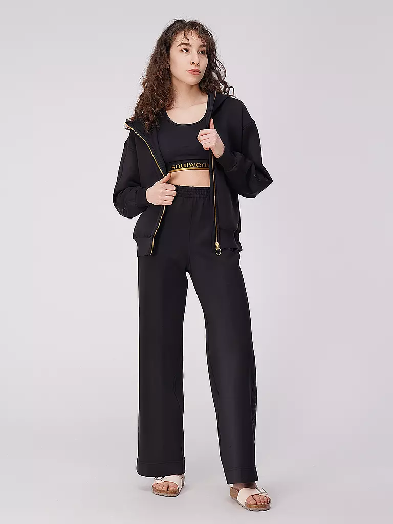 MEY | Veste de survêtement lounge coupe oversize | schwarz